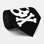 どくろ印のカスタマイズ可能な背景のタイ ネクタイ (ロール)