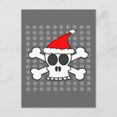 どくろ印のサンタの帽子 シーズンポストカード (正面)