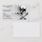 どくろ印のテンプレートの名刺 名刺 (正面/裏面)