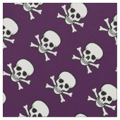 どくろ印パターン ファブリック (クローズアップ)