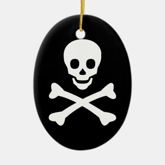 どくろ印 セラミックオーナメント (正面)