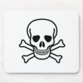 どくろ印 マウスパッド (正面)