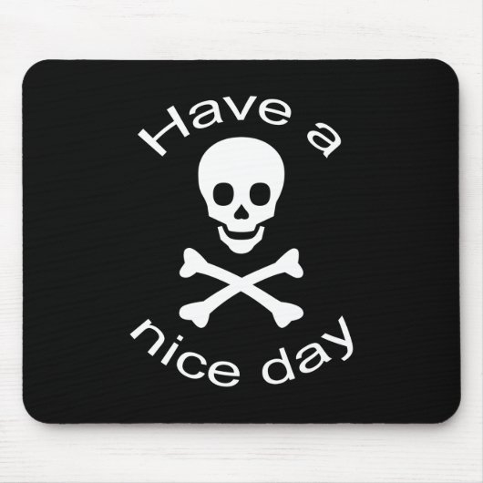 どくろ印 マウスパッド (正面)