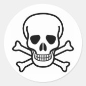 どくろ印 ラウンドシール (正面)