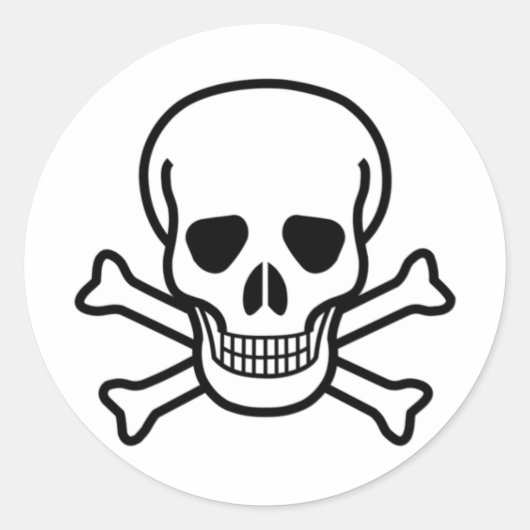 どくろ印 ラウンドシール (正面)