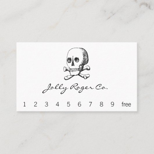 どくろ印 名刺 (正面)