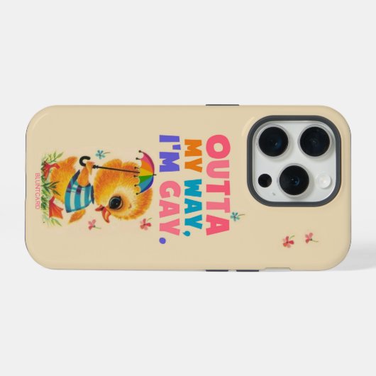 どけよ！ iPhoneケース (裏面横)