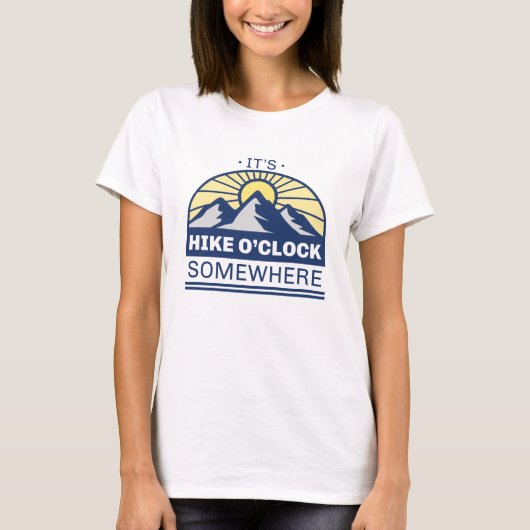 どこかでハイキング Tシャツ (正面)