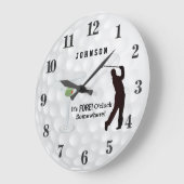 どこかで前だ ラージ壁時計 (傾斜)