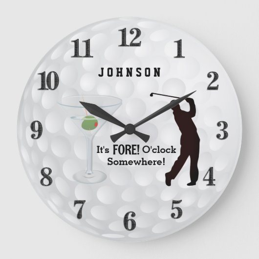 どこかで前だ ラージ壁時計 (正面)