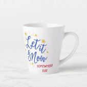 どこかで雪を降らせろ カフェラテマグ (右)