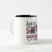 どこかで雪を降らせろ ツートーンマグカップ (正面左)