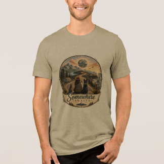 どこかで風景の旅の冒険Tシャツ トライブレンドTシャツ