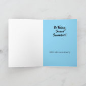 どこかで魚釣りシーズンだ！父の日を祝う カード (内部)