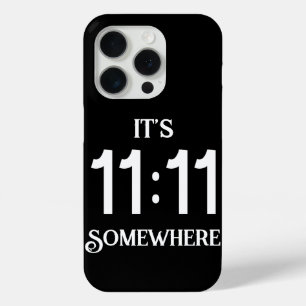 どこかで11:11 開運ナンバー 引き寄せの数字 iPhone 15 PROケース
