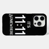 どこかで11:11 開運ナンバー 引き寄せの数字 Case-Mate iPhoneケース (裏面 (横))