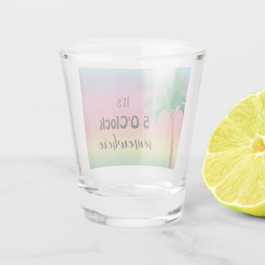 どこかで5時だ |トロピカルショットグラス ショットグラス (裏面)