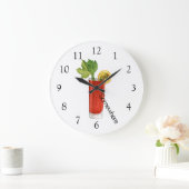 どこかで5時 Bloody Mary カクテル ラージ壁時計 (ホーム)