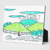 どこかで/いつか緑の漫画 フォトプラーク (側面)