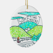 どこかで セラミックオーナメント (右)