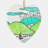 どこかで セラミックオーナメント (右)