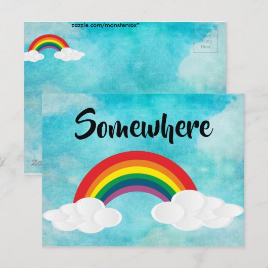 どこかで ポストカード (正面/裏面)