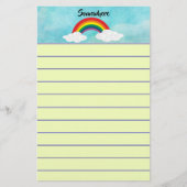 どこかで 便箋 (正面)