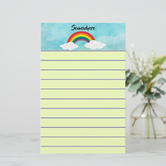 どこかで 便箋 (スタンド正面)