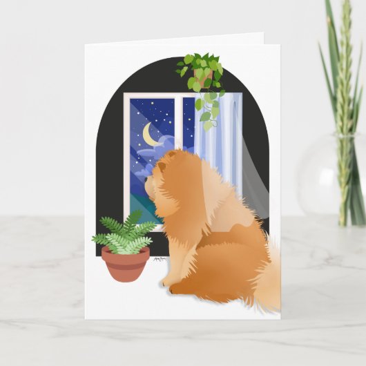 どこかにあるチョウの芸術カード カード (正面)