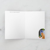 どこかにあるチョウの芸術カード カード (内部)