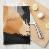 どこかにチャウのドッグショーのリングサイドタオル キッチンタオル (四つ折り)