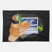 どこかにチャウのドッグショーのリングサイドタオル キッチンタオル (横)