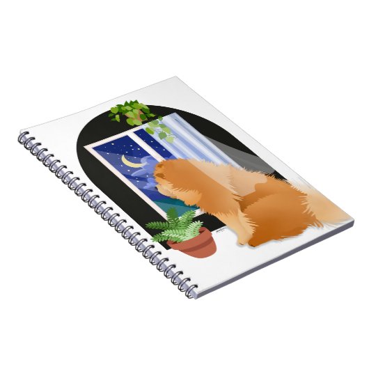 どこかにチョウのスパイラルノート ノートブック (右側)