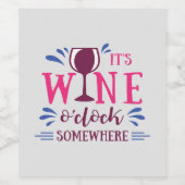 どこかにワインがあるおもしろい ワインラベル (シングルラベル)