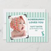 「どこかに愛する人」イースター・おもしろい・シック・カスタム写真 シーズンカード (正面)
