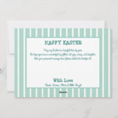 「どこかに愛する人」イースター・おもしろい・シック・カスタム写真 シーズンカード (裏面)