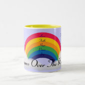 どこかに虹に! -カスタマイズ ツートーンマグカップ (中央)