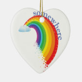 どこかに虹に セラミックオーナメント (右)
