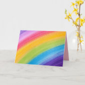 どこかに虹の挨拶状に カード (黄色い花)