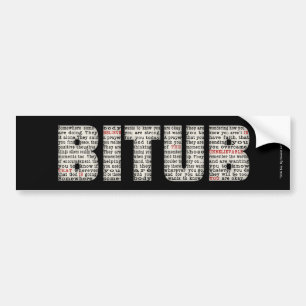 どこかに誰か(BITUB) バンパーステッカー