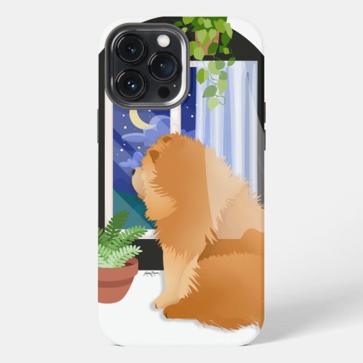 どこかにCHOW IPHONE 15 PRO MAXケース iPhoneケース (裏面)