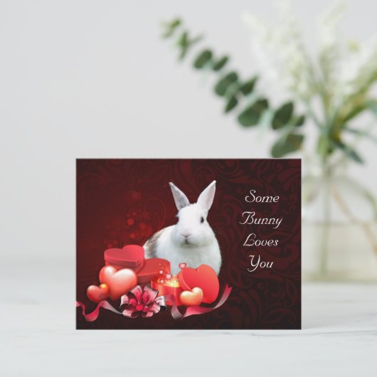 どこかのウサギがあなたを愛している ポストカード (スタンド正面)