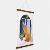 どこかのチョウの木の端のタペストリー 吊り下げ型タペストリー (傾斜あり)