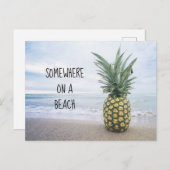 どこかのビーチはがき ポストカード (正面/裏面)