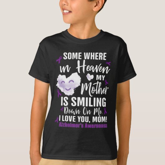 どこかの天国で私の母は笑っている Tシャツ (正面)