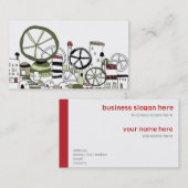 どこかの街並みNo.2 名刺 (正面/裏面)