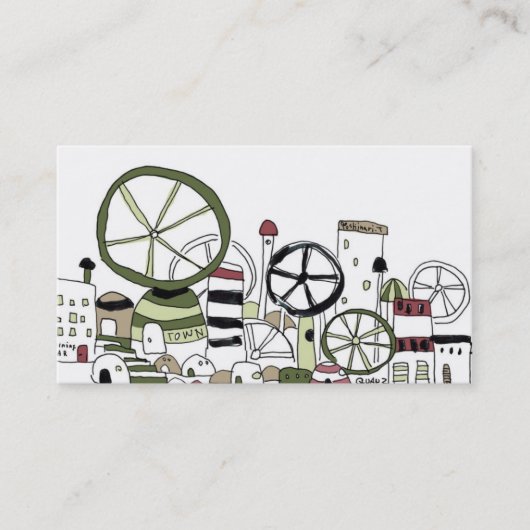 どこかの街並みNo.2 名刺 (正面)