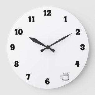 どこかの5時は時間を記録します ラージ壁時計