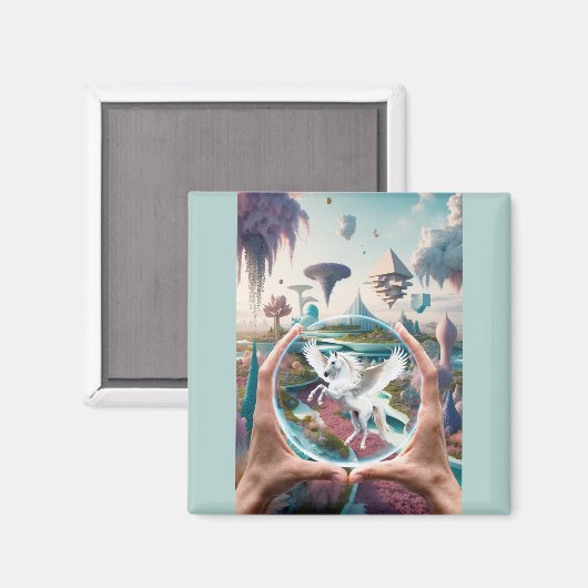 どこかへ行ってみると間に合わない信じ マグネット (正面/裏面)