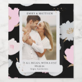 どこからともなくロマンチックなカップルを始パーソナライズされためた ワインラベル (シングルラベル)